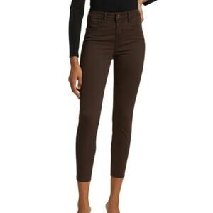L'Agence Marguerite Skinny High Rise Jean in Cocoa
